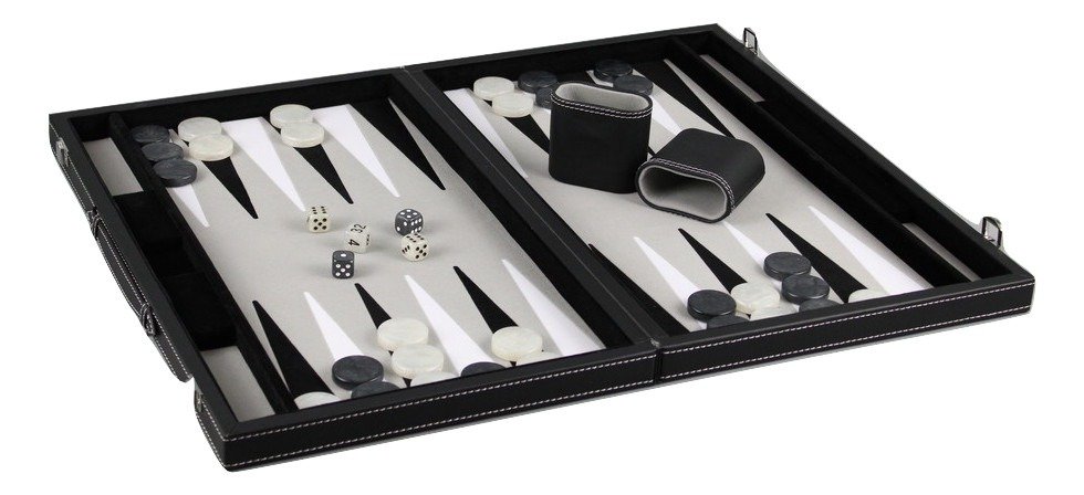 backgammon board grey inside