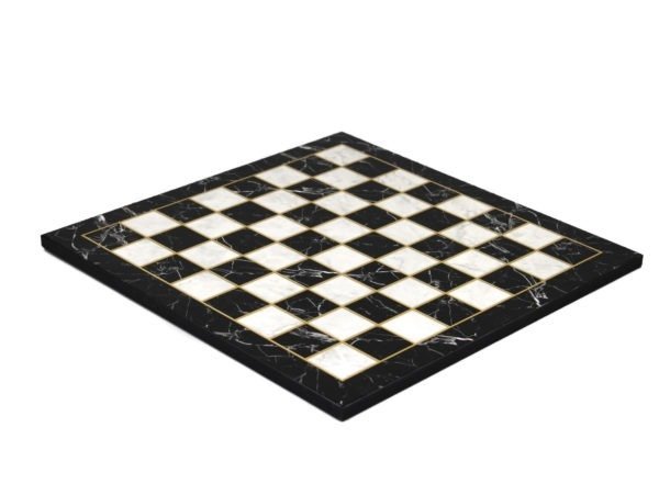 black marble chess board