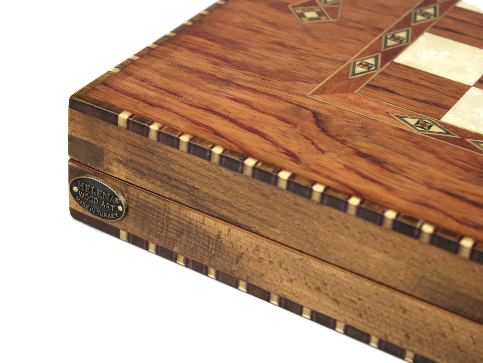 corner rosewood backgammon set