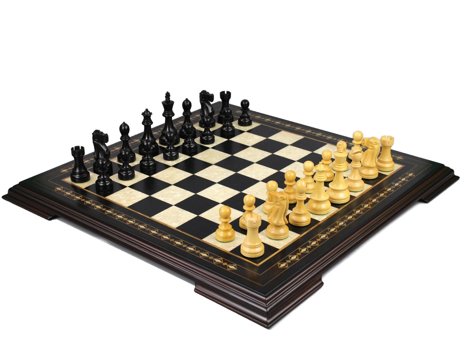 Ebony Chess Set 20