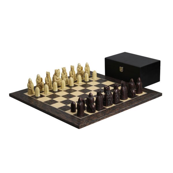 isle of lewis 2 chess set tiger ebony board